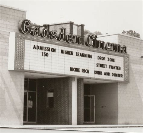 Gadsden cinema - Gadsden Cinema Four: Gadsden, AL, United States Closed 4 Carver Theatre: Gadsden, AL, United States Closed 1 Pitman Theatre: Gadsden, AL, United States Closed 1 Roger Ebert on Cinema Treasures: “The ultimate web site about movie theaters” Cinema ...